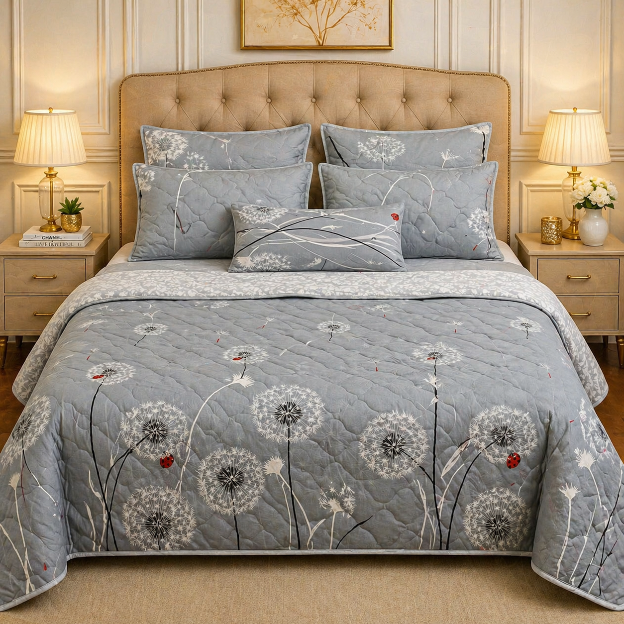 6pcs Comforter Set (Pure Cotton Stuff)
