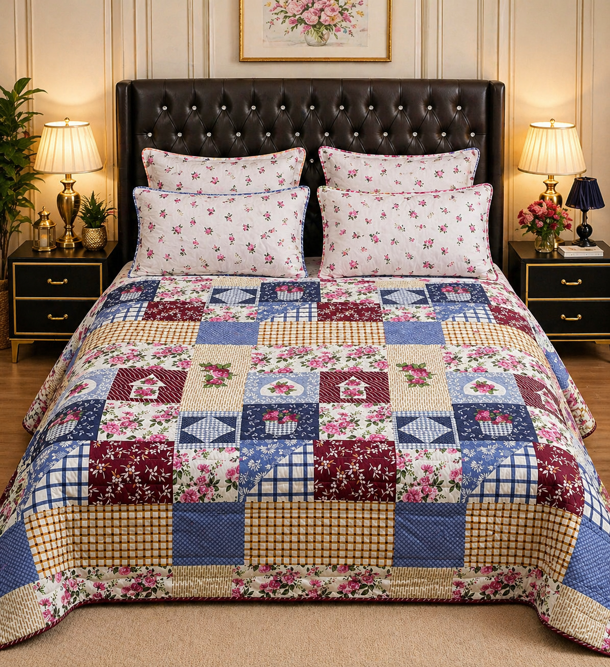 6pcs Comforter Set (Pure Cotton Stuff)