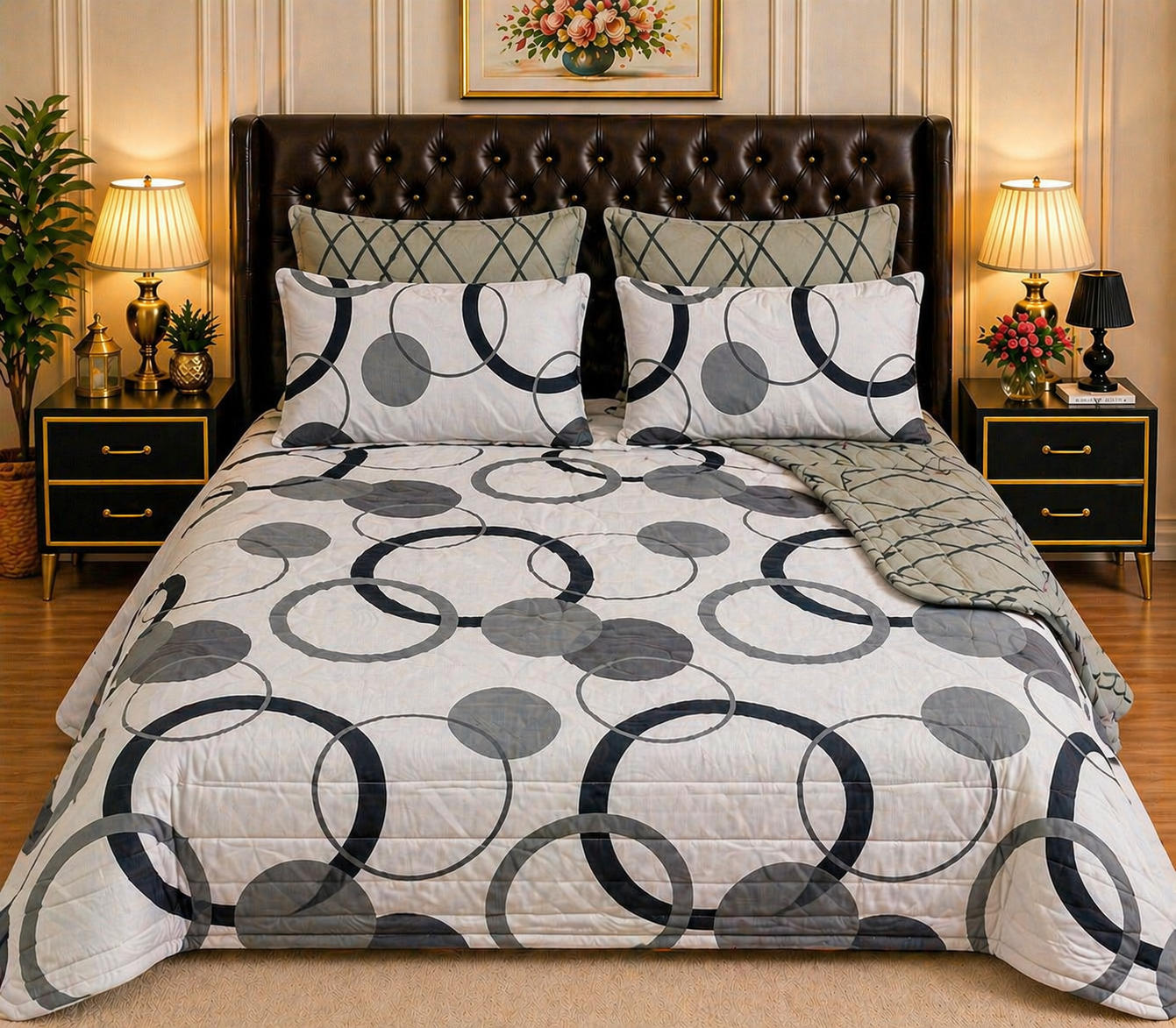 6pcs Comforter Set (Pure Cotton Stuff)