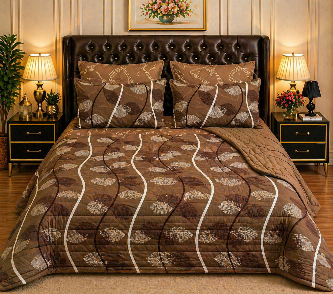 6pcs Comforter Set (Pure Cotton Stuff)