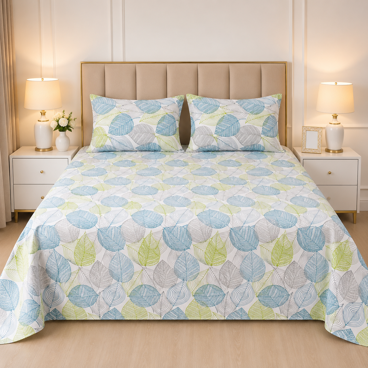 3pcs bed sheet 100% Pure Cotton King Size(96*98")