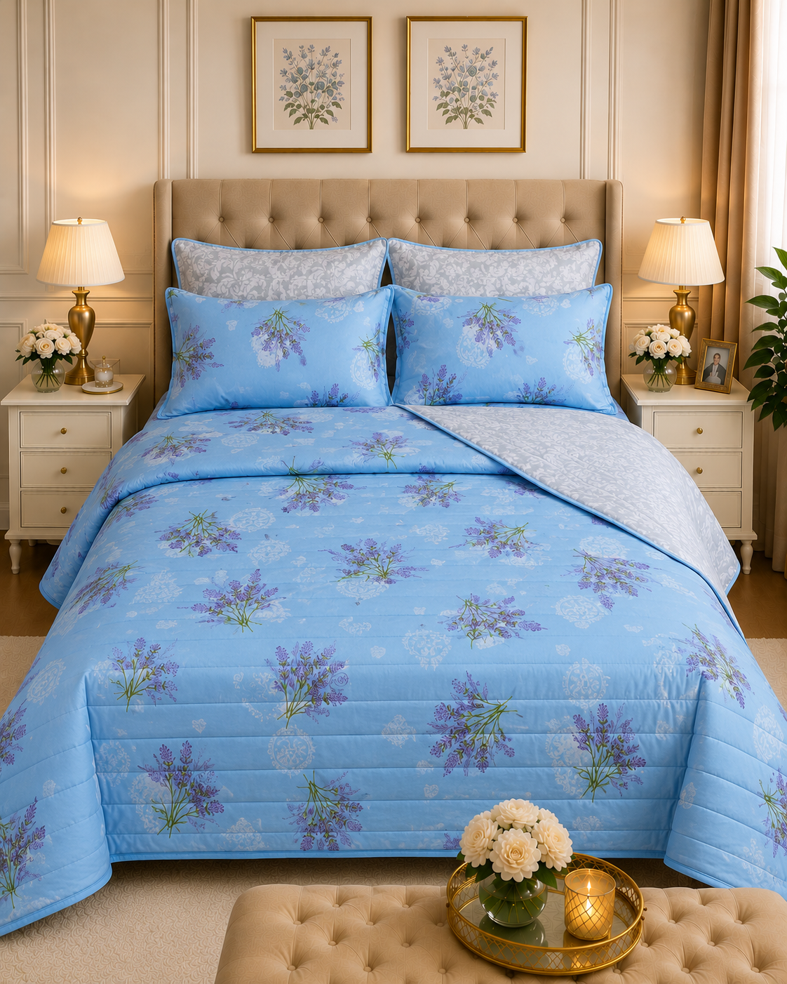 6pcs Comforter Set (Pure Cotton Stuff)