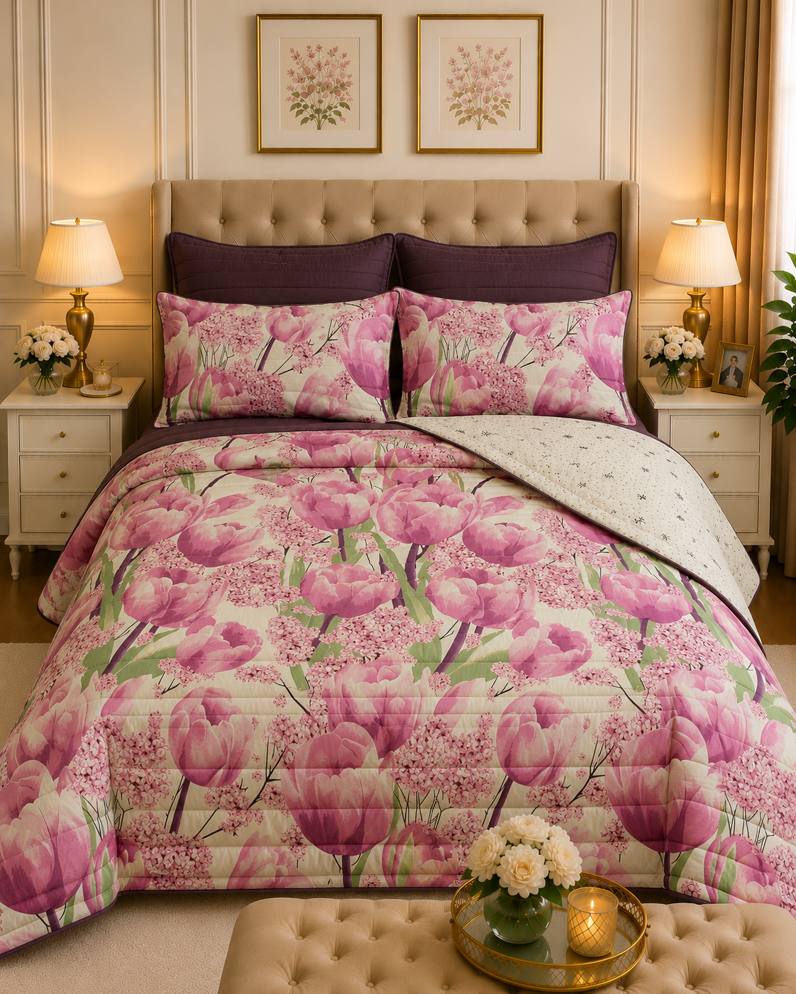 6pcs Comforter Set (Pure Cotton Stuff)