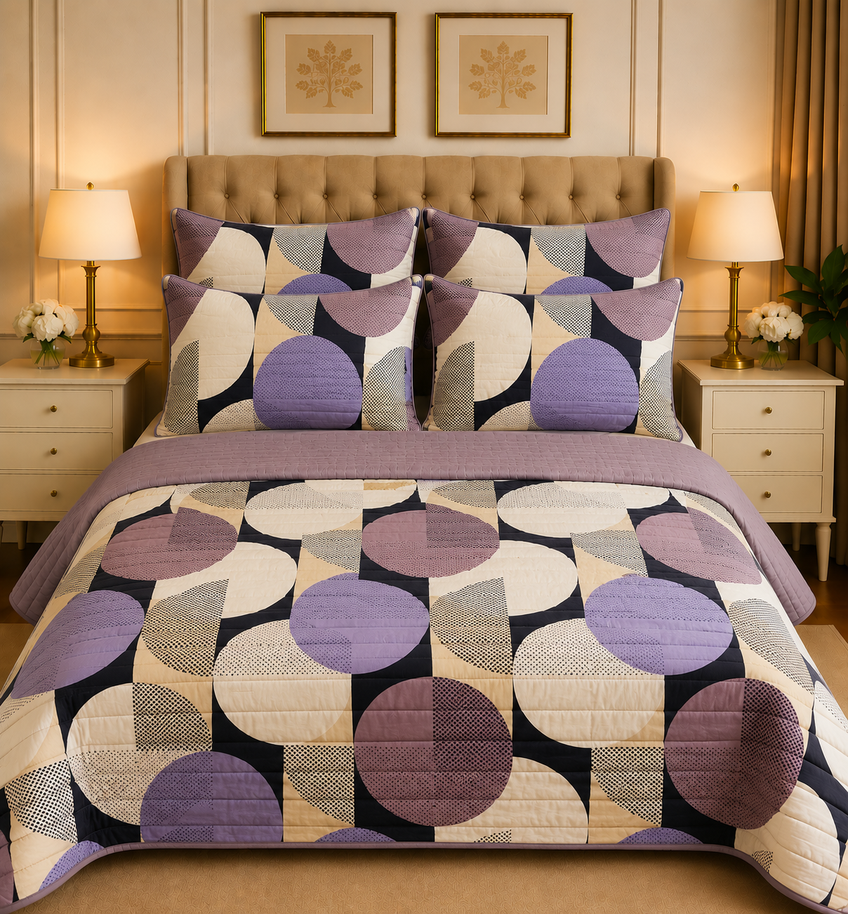 6pcs Comforter Set (Pure Cotton Stuff