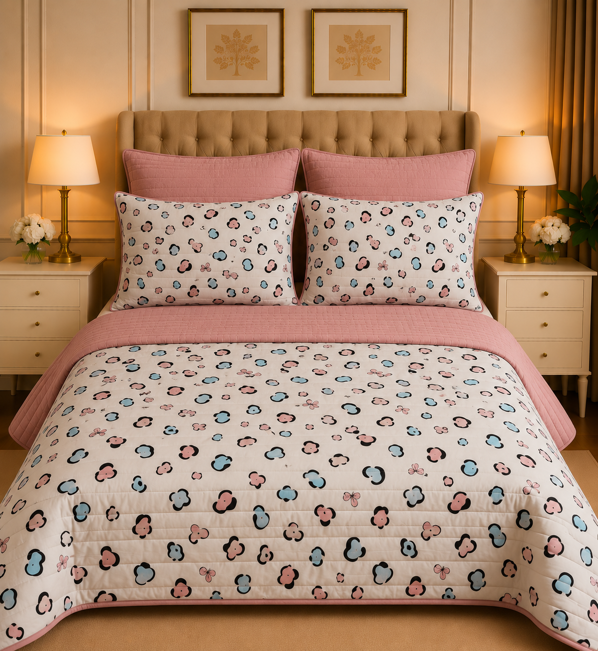 6pcs Comforter Set (Pure Cotton Stuff