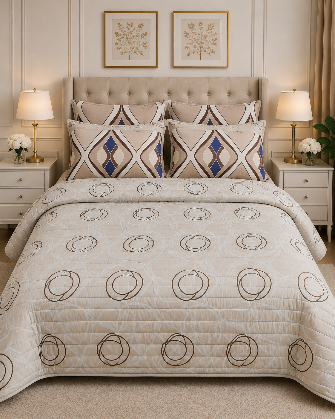 6pcs Comforter Set (Pure Cotton Stuff