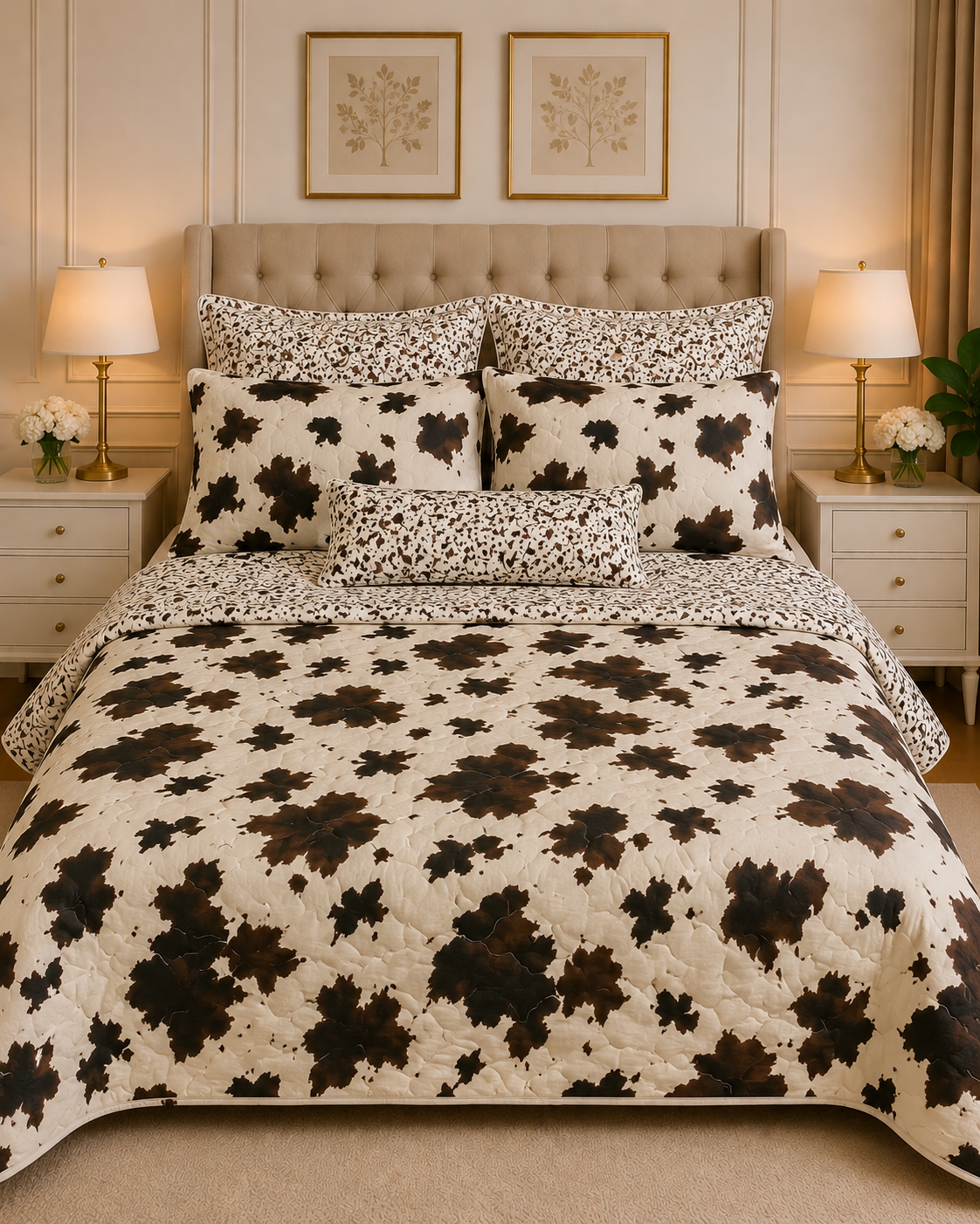 6pcs Comforter Set (Pure Cotton Stuff)