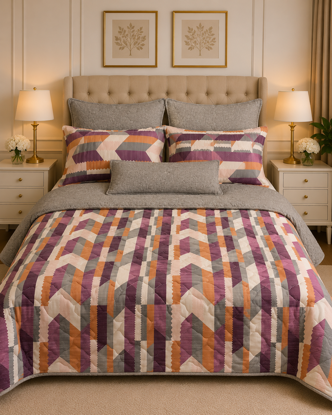 6pcs Comforter Set (Pure Cotton Stuff)