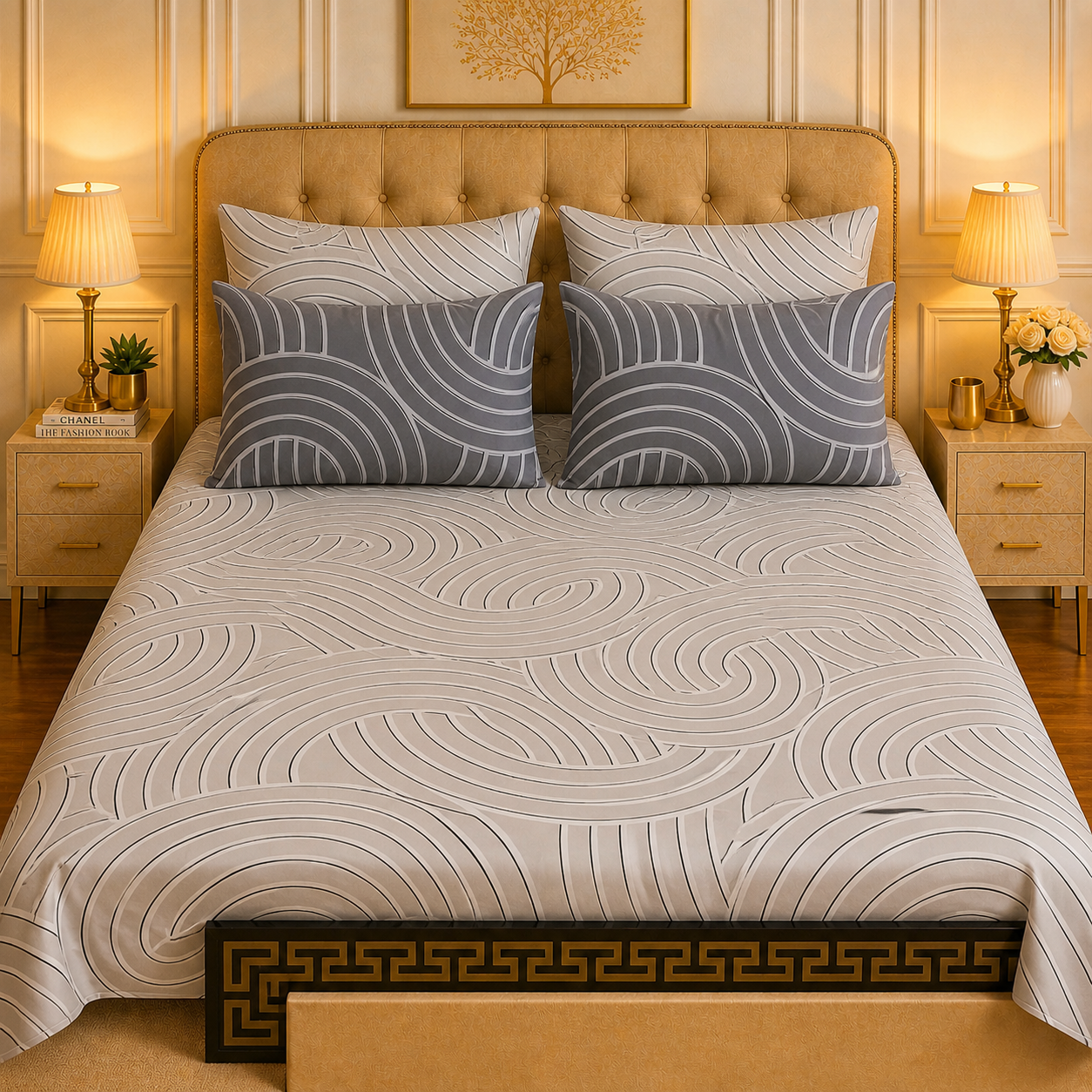 5pcs bed sheets (bed sheet+4pillow case)