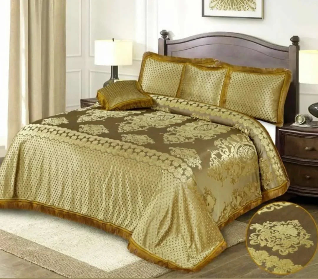 5pcs Bed Spread (Jacquard) - Scented Whiispers