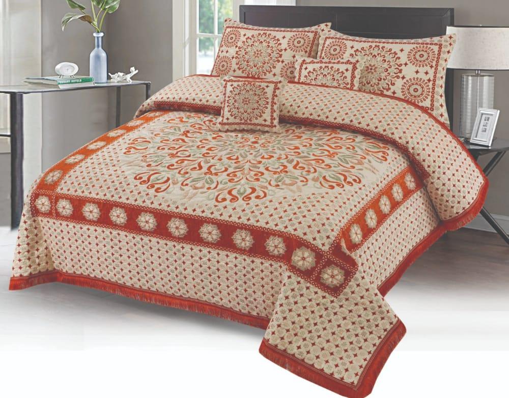 5pcs Bed Spread (Jacquard) - Scented Whiispers