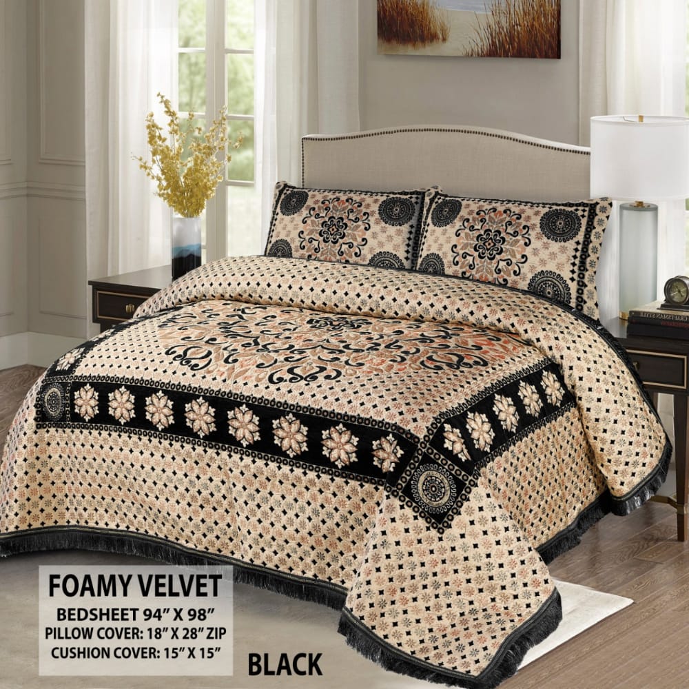 5pcs Bed Spread (Jacquard) - Scented Whiispers