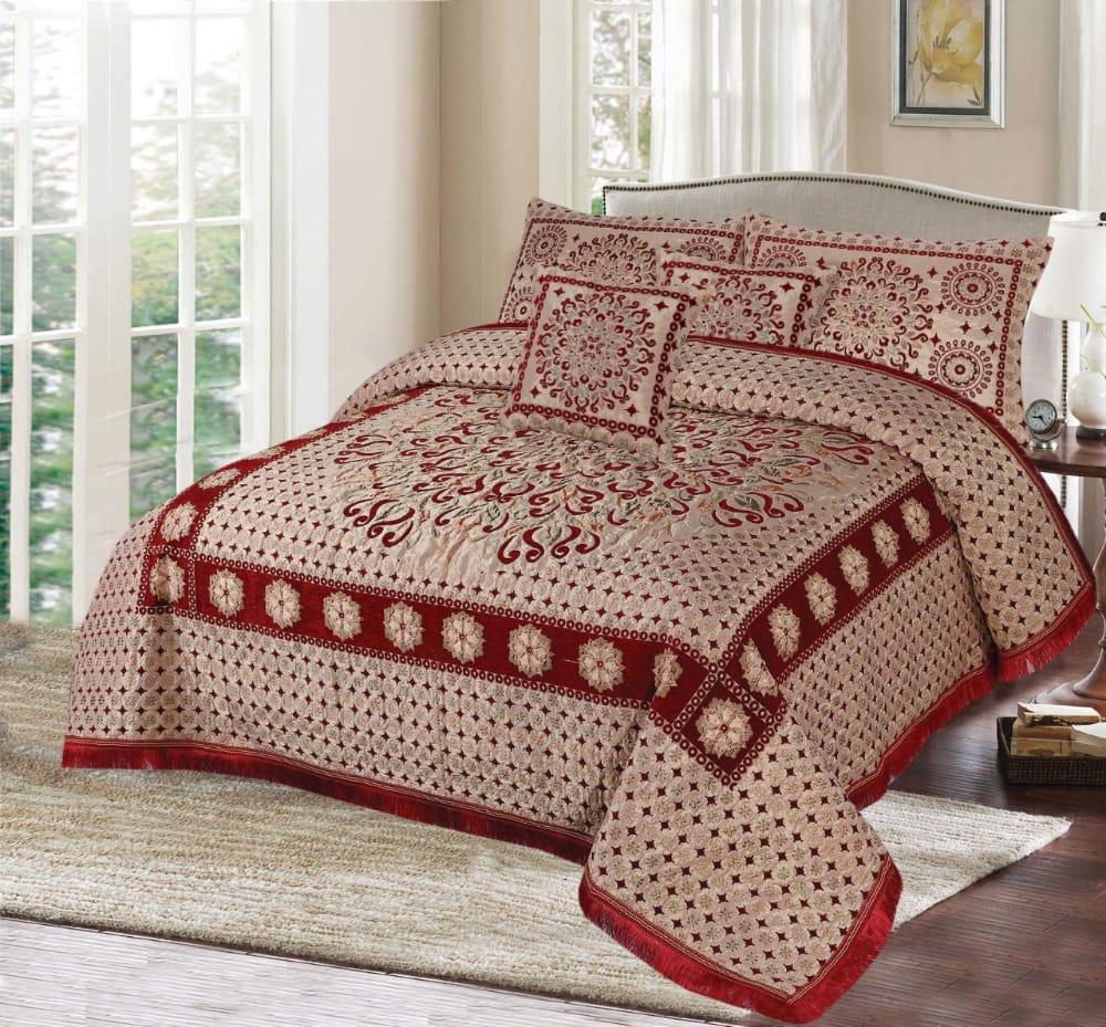 5pcs Bed Spread (Jacquard) - Scented Whiispers