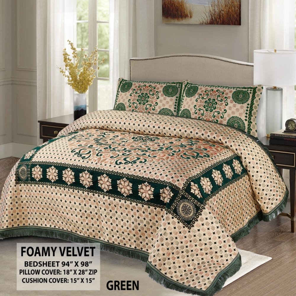 5pcs Bed Spread (Jacquard) - Scented Whiispers