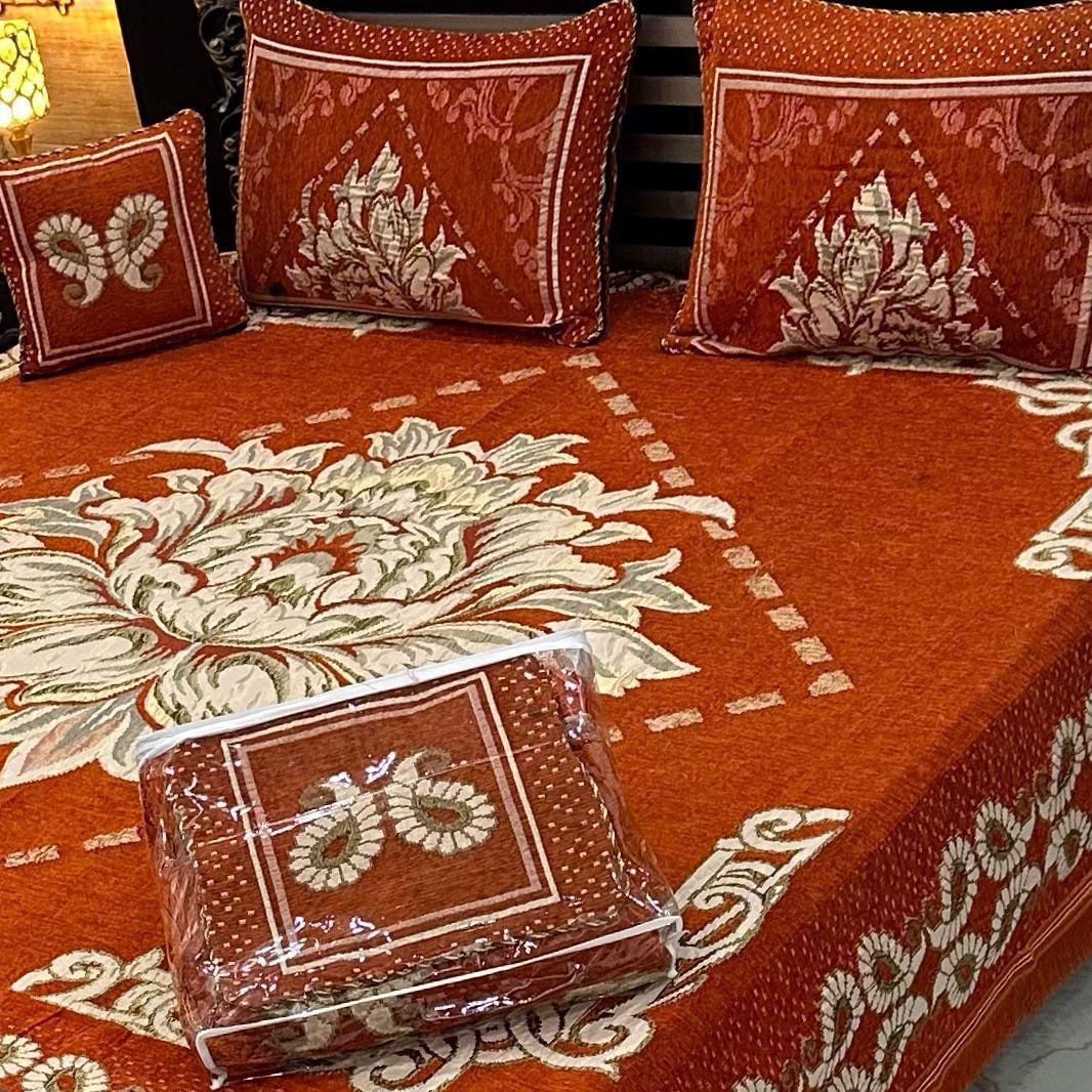 4pcs Bed Sheet Set Velvet Jacquard - Scented Whiispers