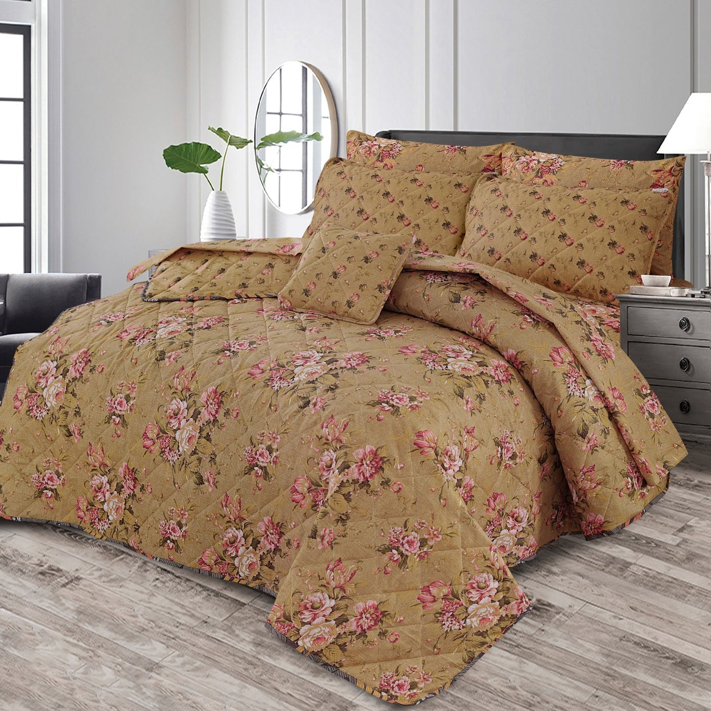 7 Pieces Comforter Set For Summer