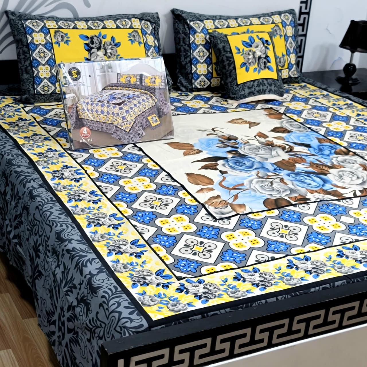 4pcs Bed Sheet Digital Print