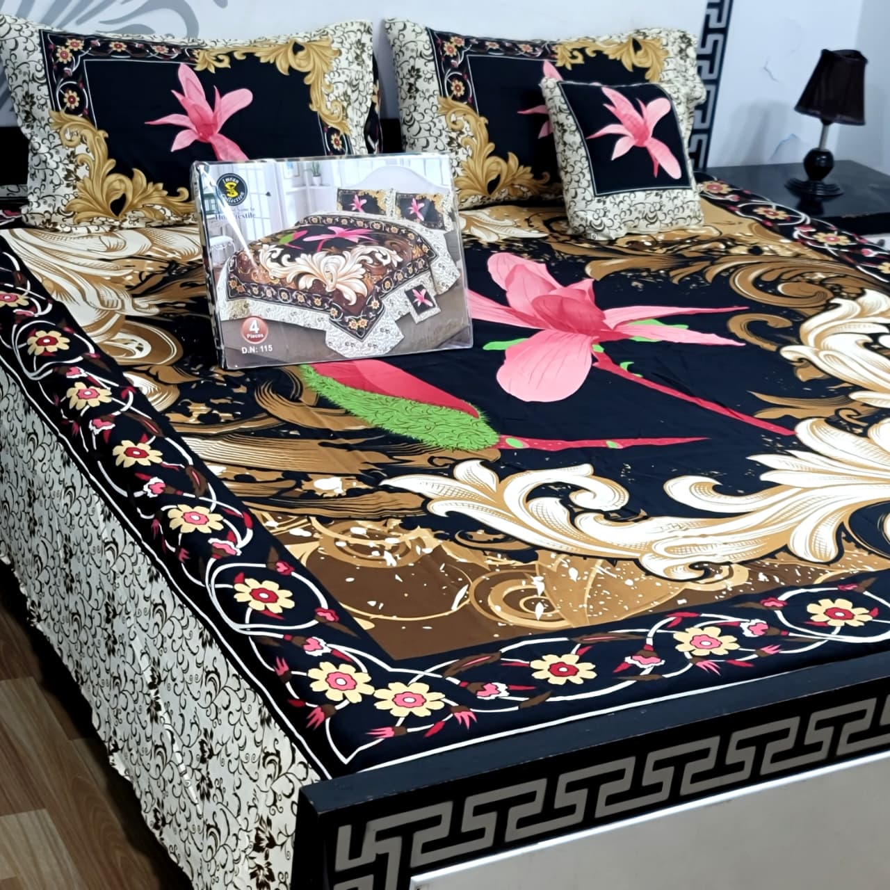 4pcs Bed Sheet Digital Print