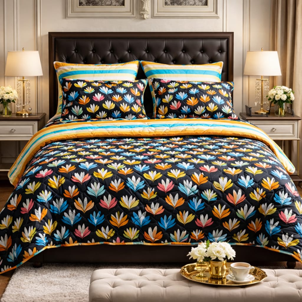 6pcs Comforter Set (Pure Cotton Stuff)