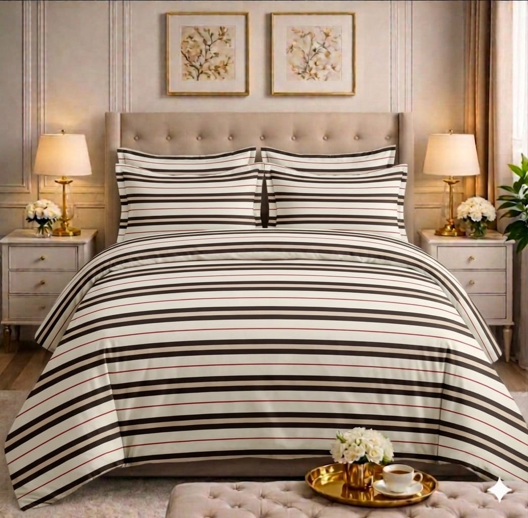 6pcs Comforter Set (Pure Cotton Stuff)