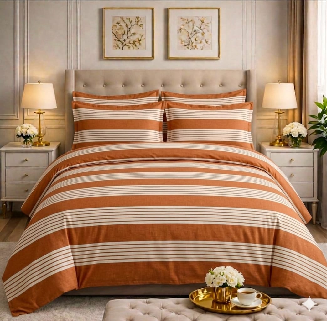 6pcs Comforter Set (Pure Cotton Stuff)