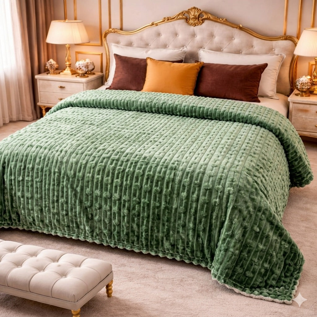 Ultra Soft Emb Fleece Blanket