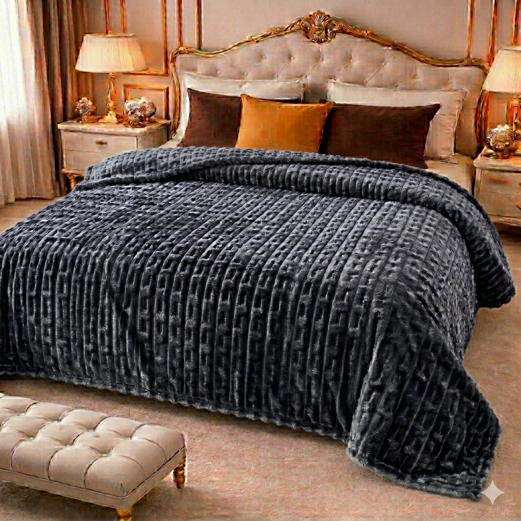 Ultra Soft Emb Fleece Blanket