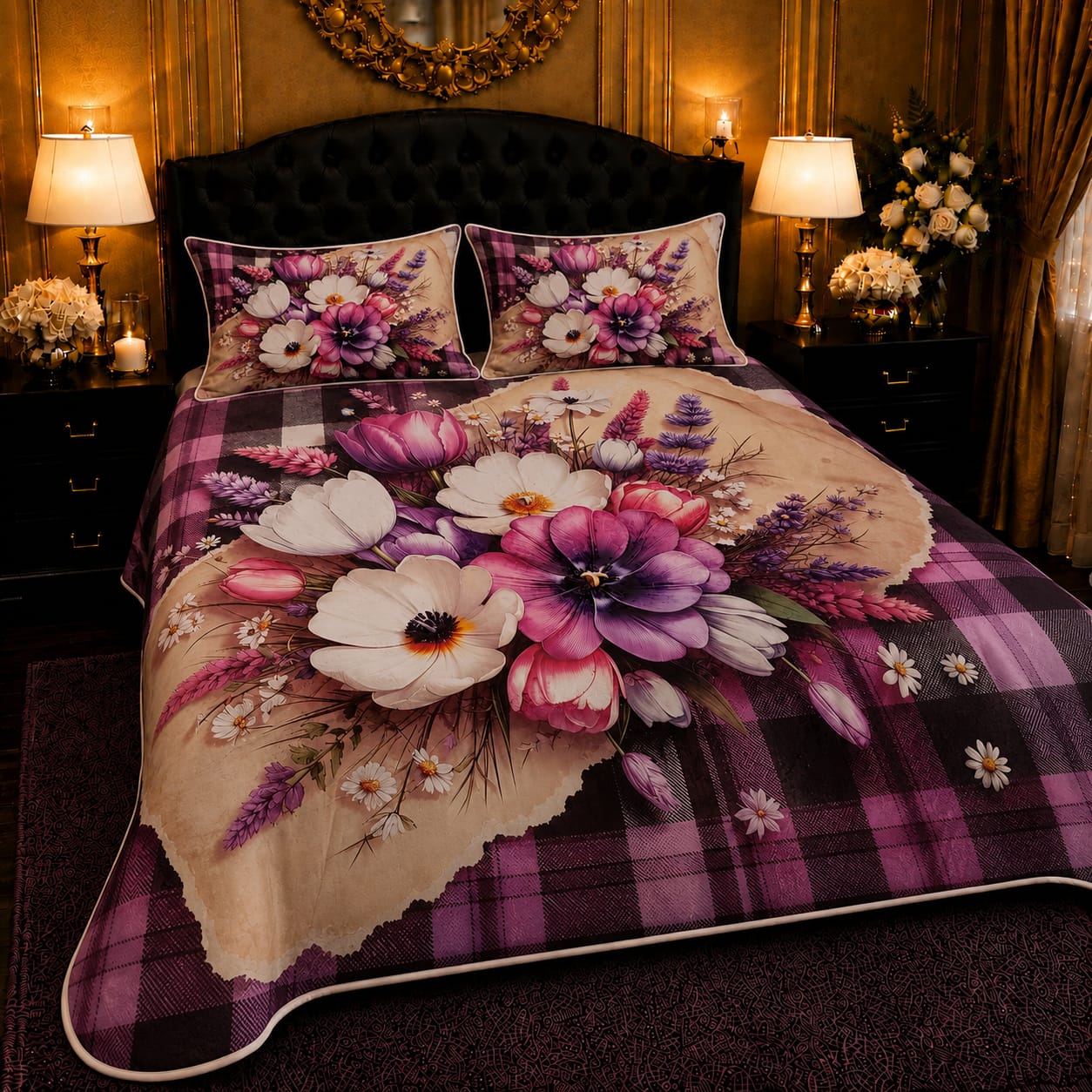 3PCS Crystal Cotton Digital Bed Sheet Collection