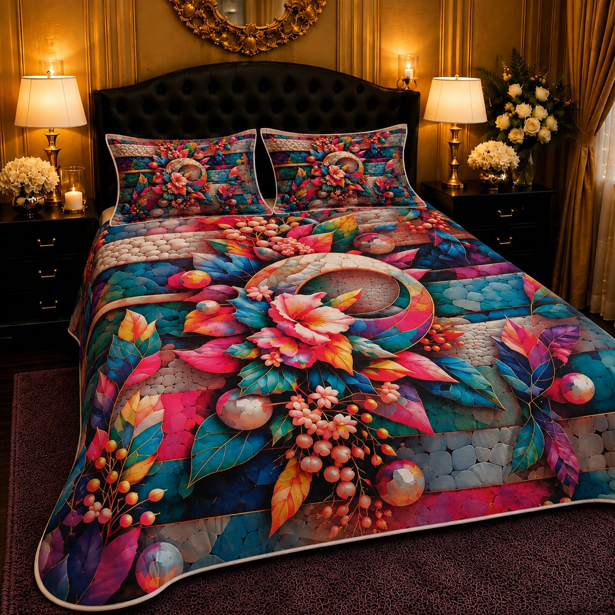 3PCS Crystal Cotton Digital Bed Sheet Collection