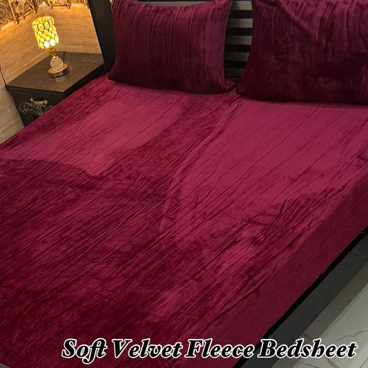 3pcs Bed Sheet velvet fleece