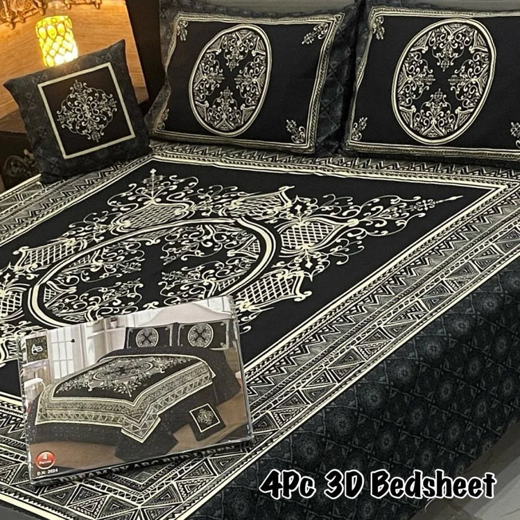 4pcs Bed Sheet Digital Print - Scented Whiispers
