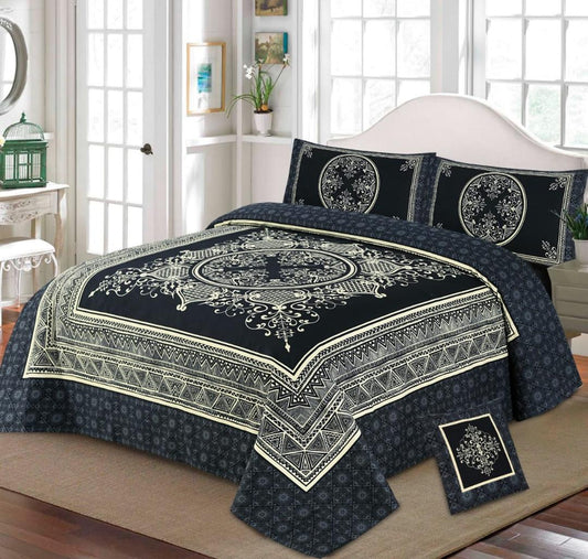4pcs Bed Sheet Digital Print - Scented Whiispers