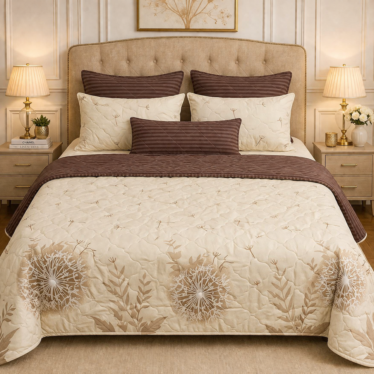 6pcs Comforter Set (Pure Cotton Stuff)