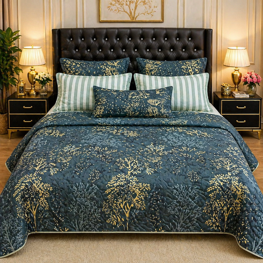 6pcs Comforter Set (Pure Cotton Stuff)