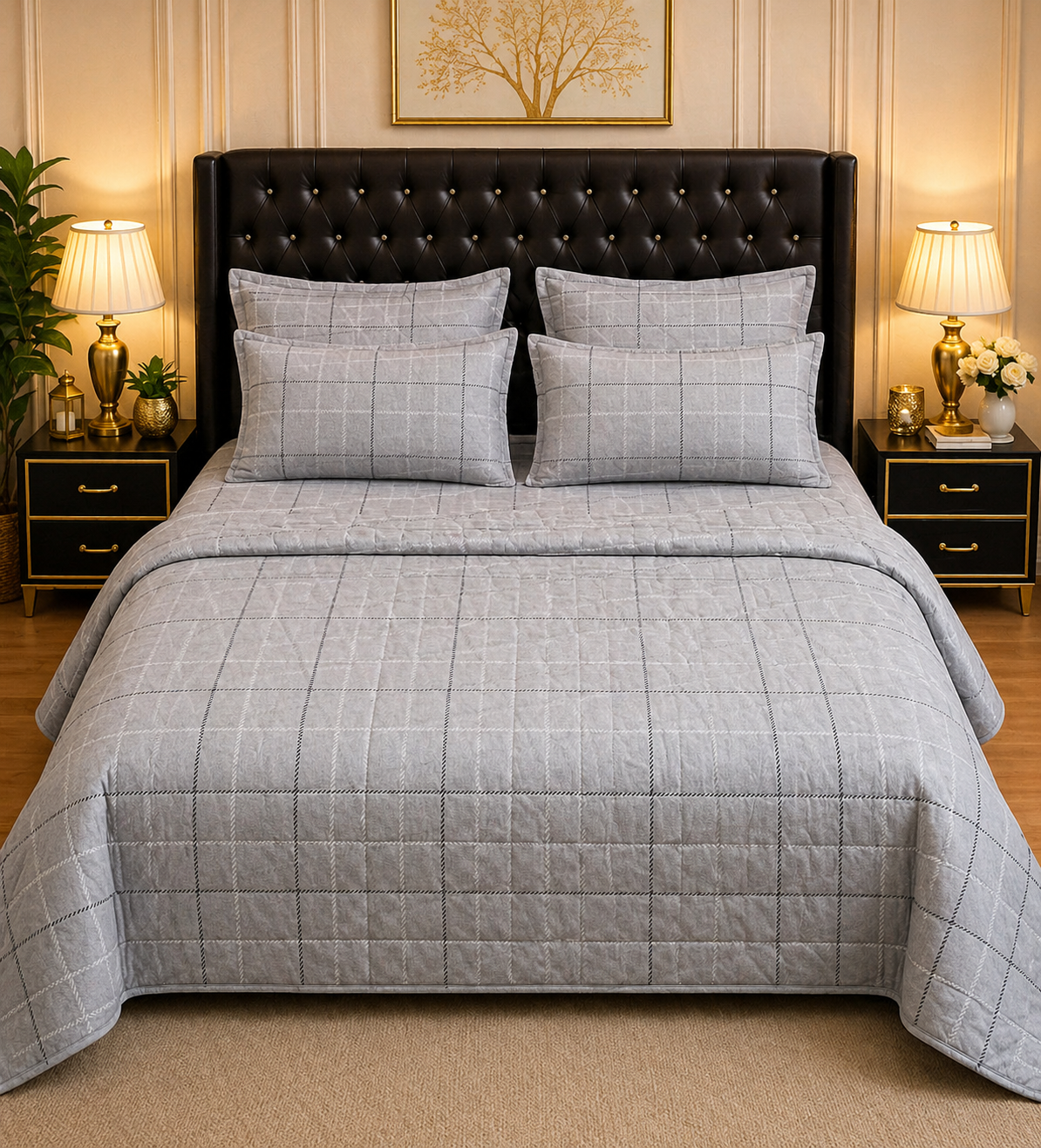 6pcs Comforter Set (Pure Cotton Stuff)
