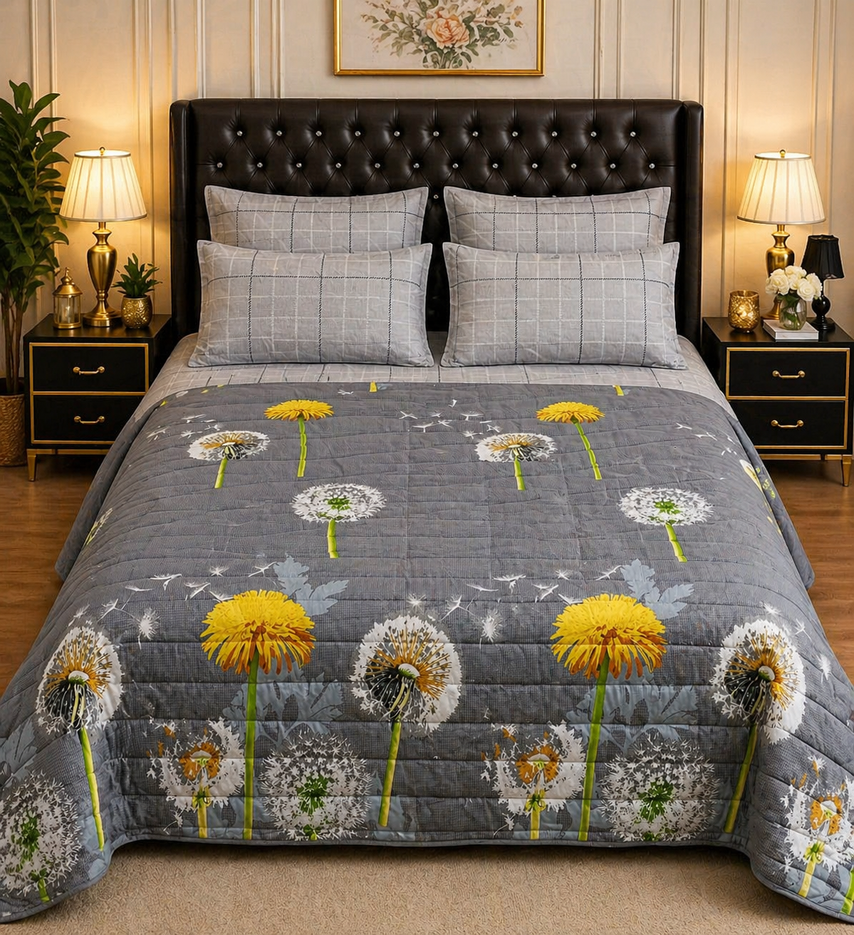 6pcs Comforter Set (Pure Cotton Stuff)