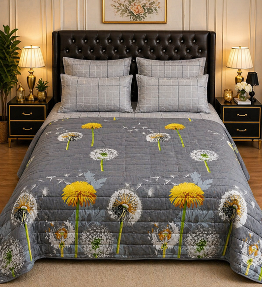 6pcs Comforter Set (Pure Cotton Stuff)