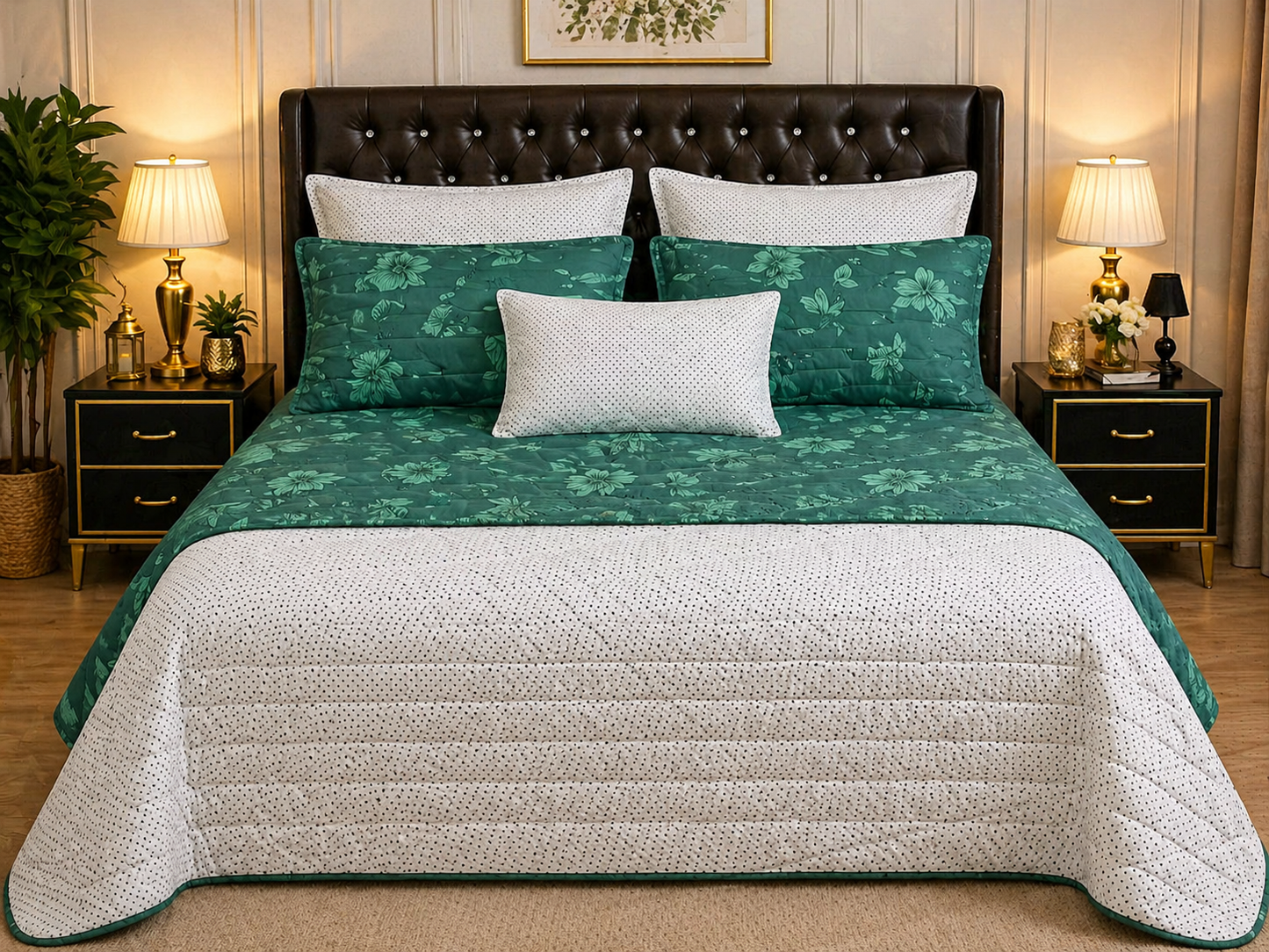 6pcs Comforter Set (Pure Cotton Stuff)