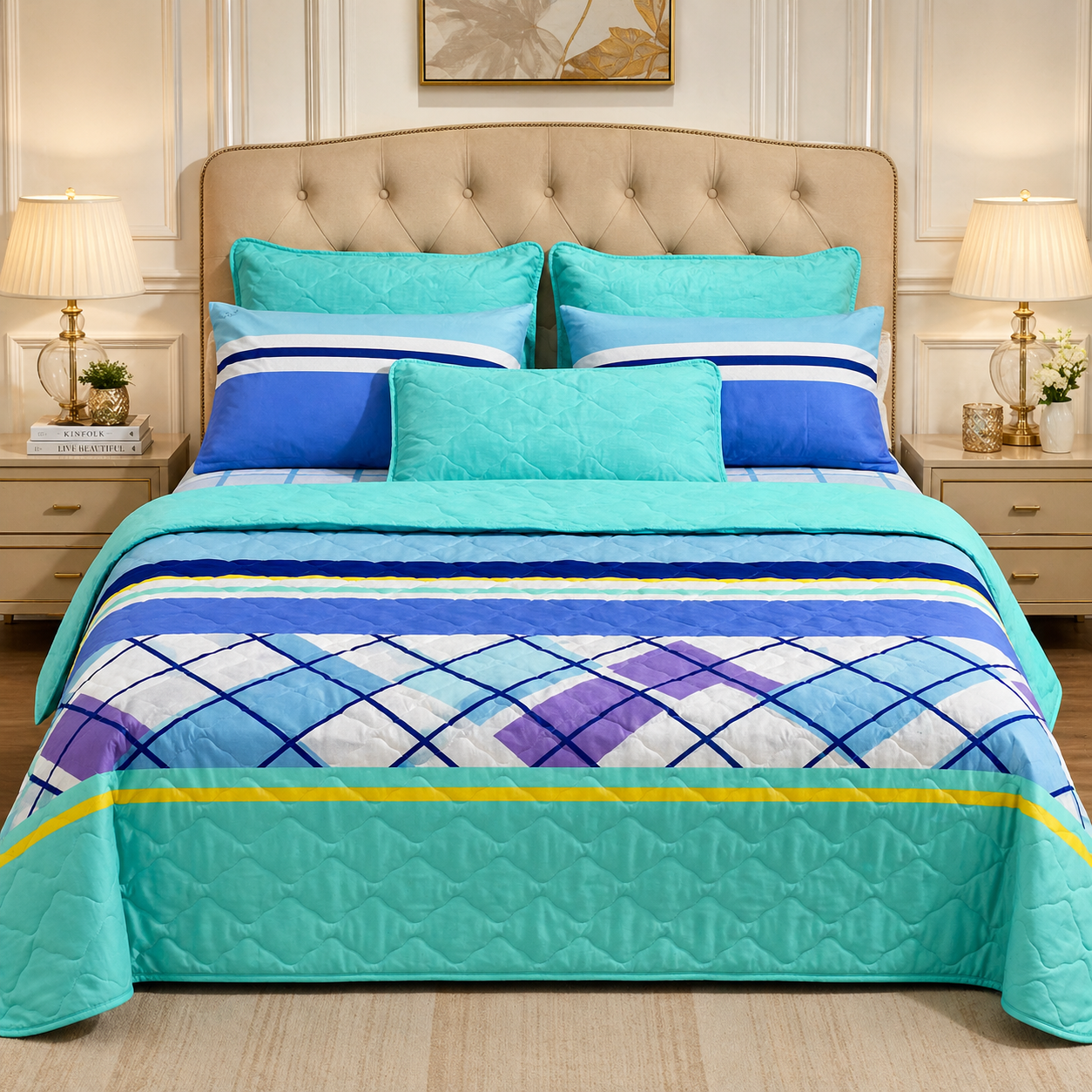 6pcs Comforter Set (Pure cotton)