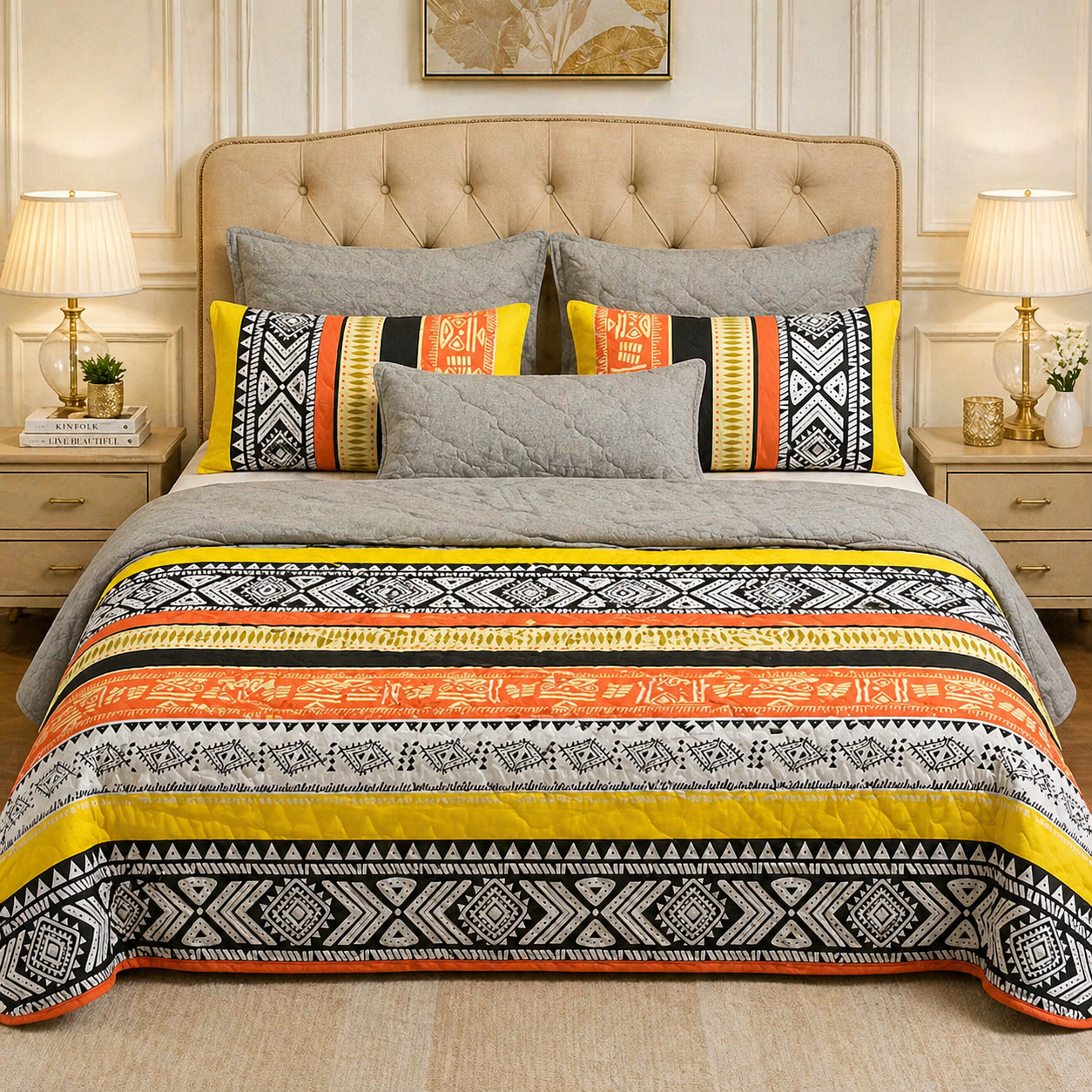 6pcs Comforter Set (Pure Cotton)