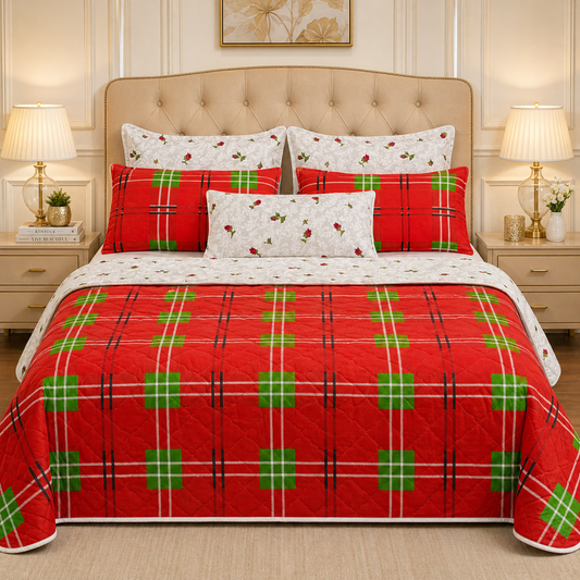 6pcs Comforter Set (Pure Cotton Stuff)