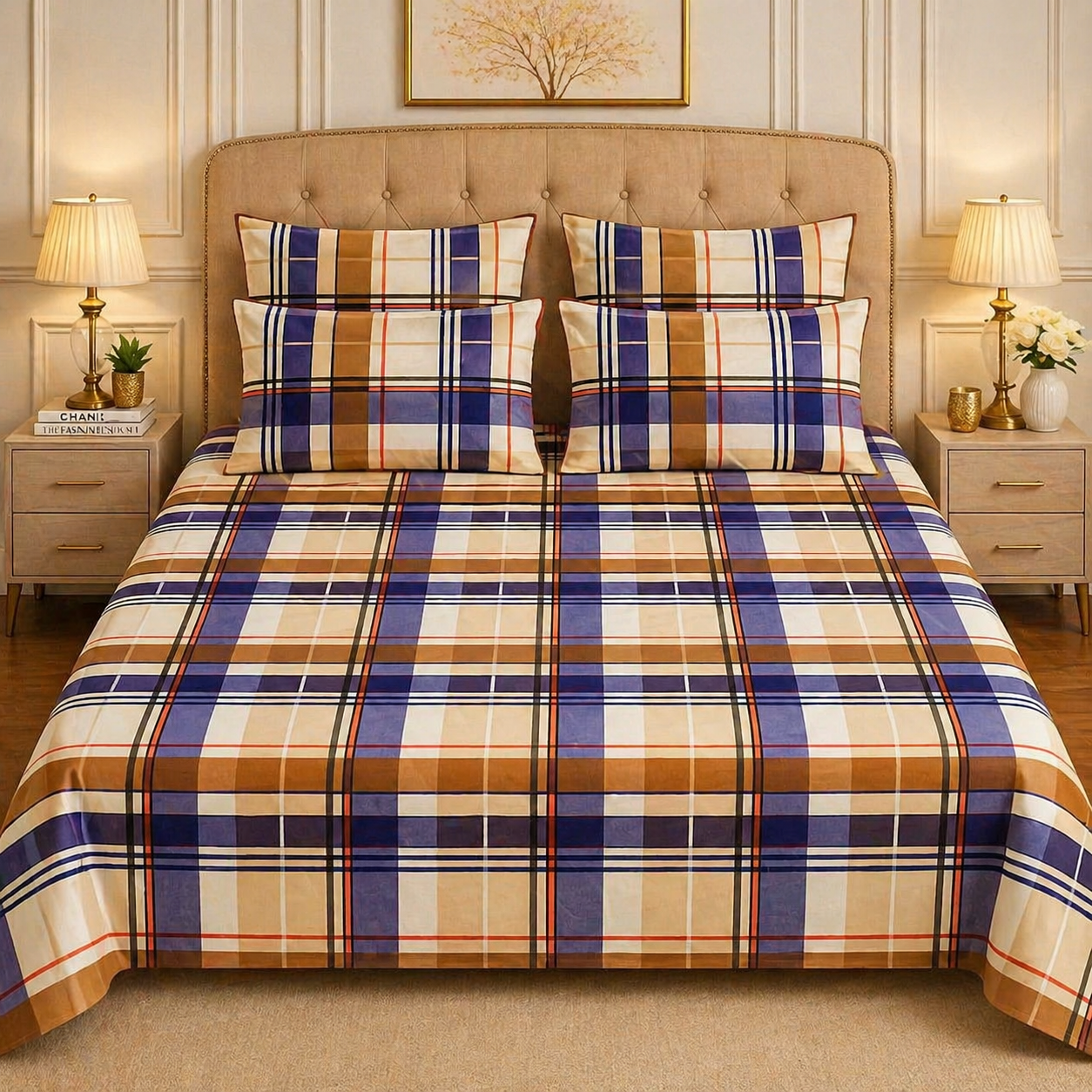 5pcs bed sheets (bed sheet+4pillow case)