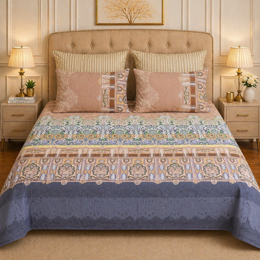 5pcs bed sheets (bed sheet+4pillow case)