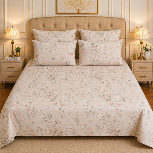 5pcs bed sheets (bed sheet+4pillow case)