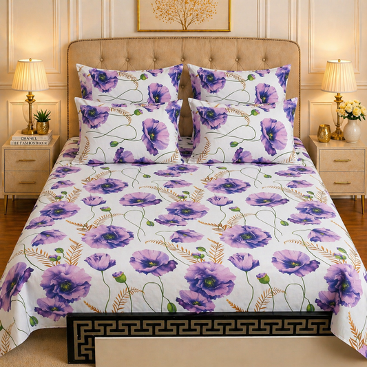 5pcs bed sheets (bed sheet+4pillow case)
