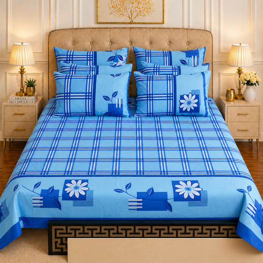 5pcs bed sheets (bed sheet+4pillow case)