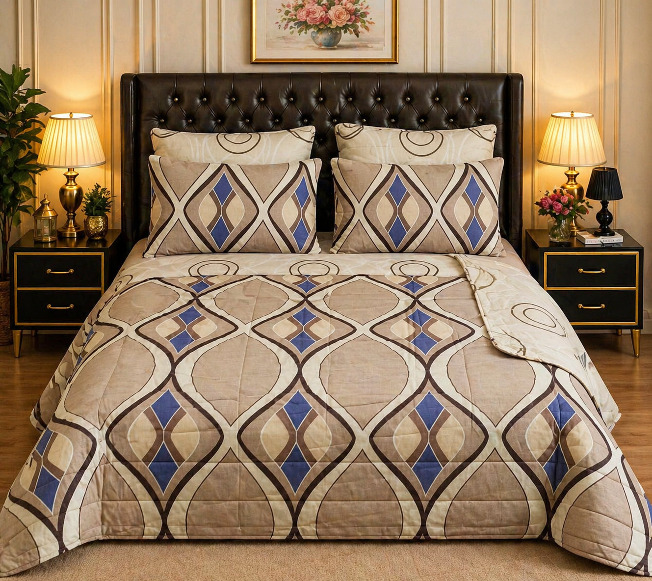 6pcs Comforter Set (Pure Cotton Stuff)