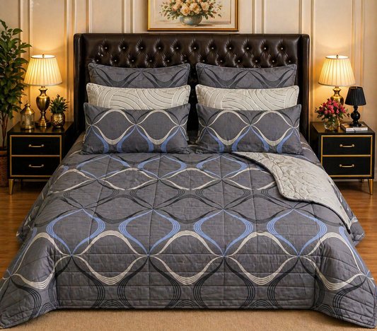 6pcs Comforter Set (Pure Cotton Stuff)