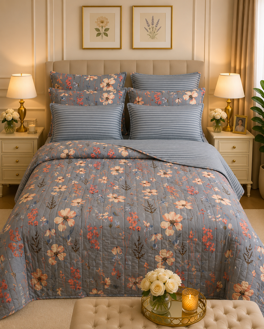 6pcs Comforter Set (Pure Cotton Stuff)