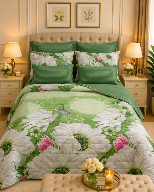 6pcs Comforter Set (Pure Cotton Stuff)